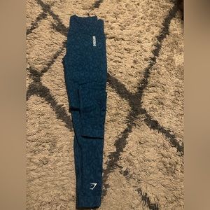 Gymshark Blue Leopard Adapt Animal Leggings